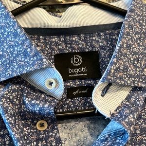 Large Bugatti long sleeved button-up shirt